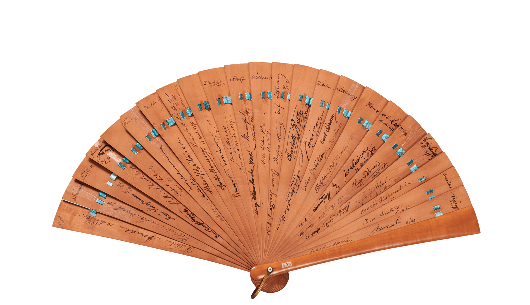 Hinterseite des Fächers