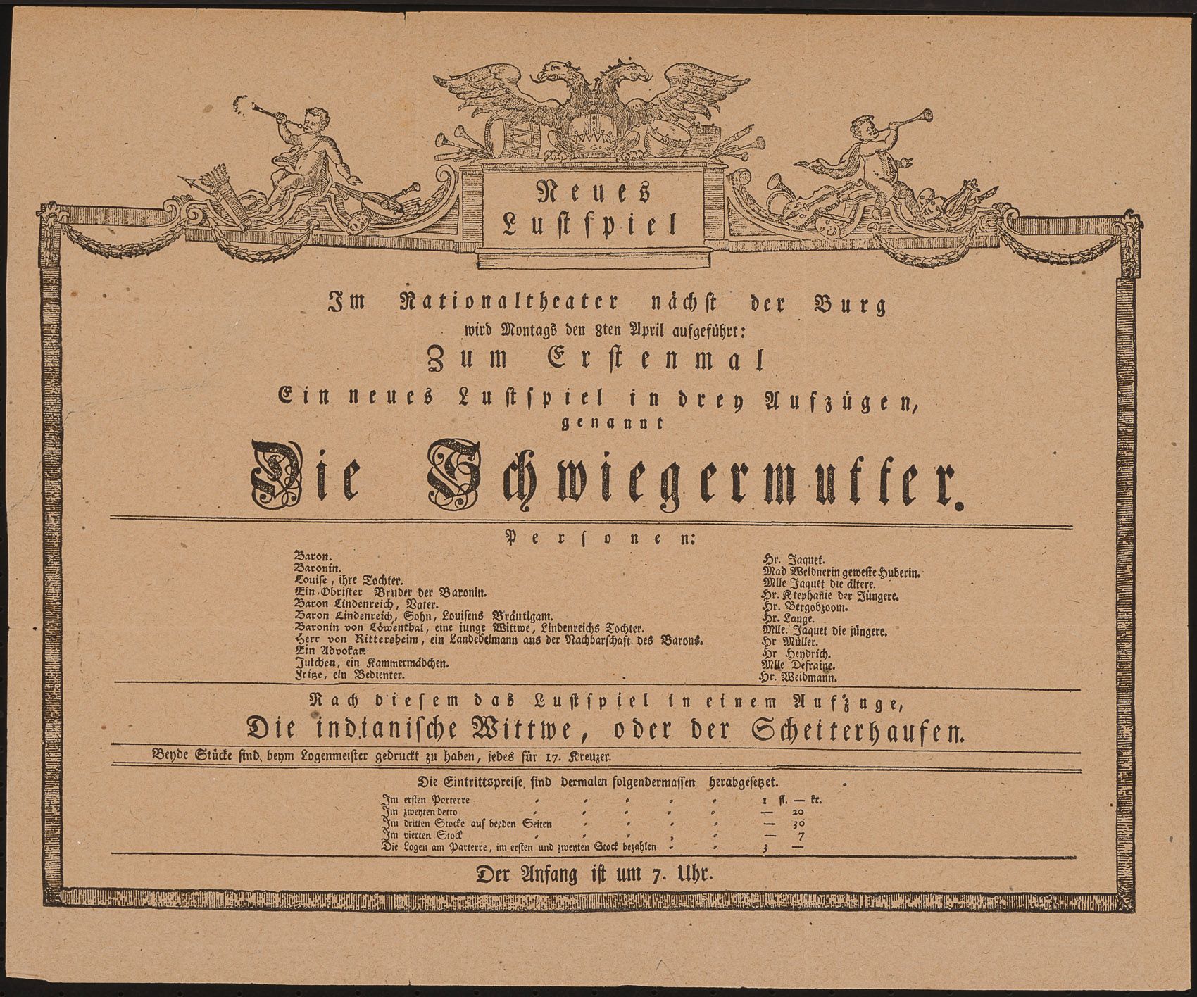 250 Jahre Burg, Vom alten Burgtheater am Michaelerplatz zum neuen Burgtheater am Ring